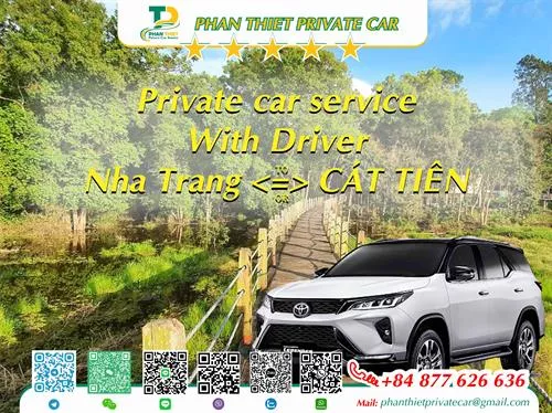 Private Car From Nha Trang <=> Cat Tien (private car with driver)